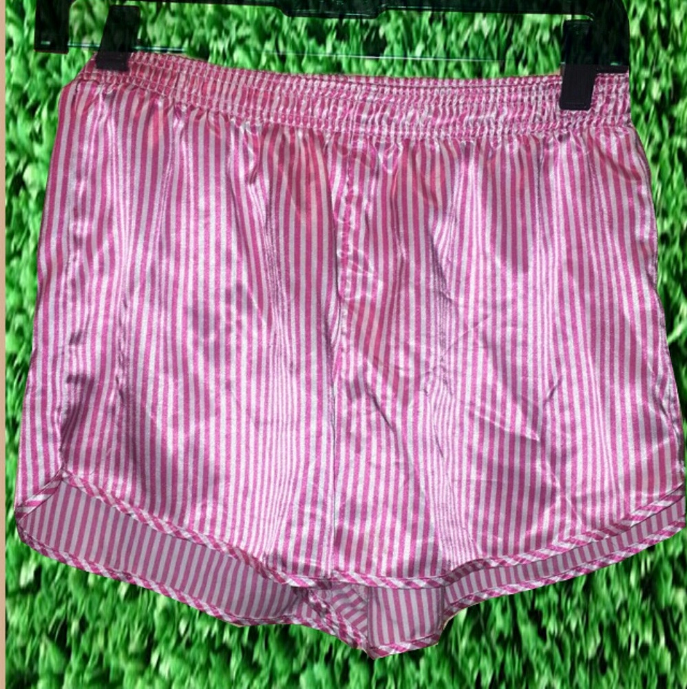AA silk striped shorts